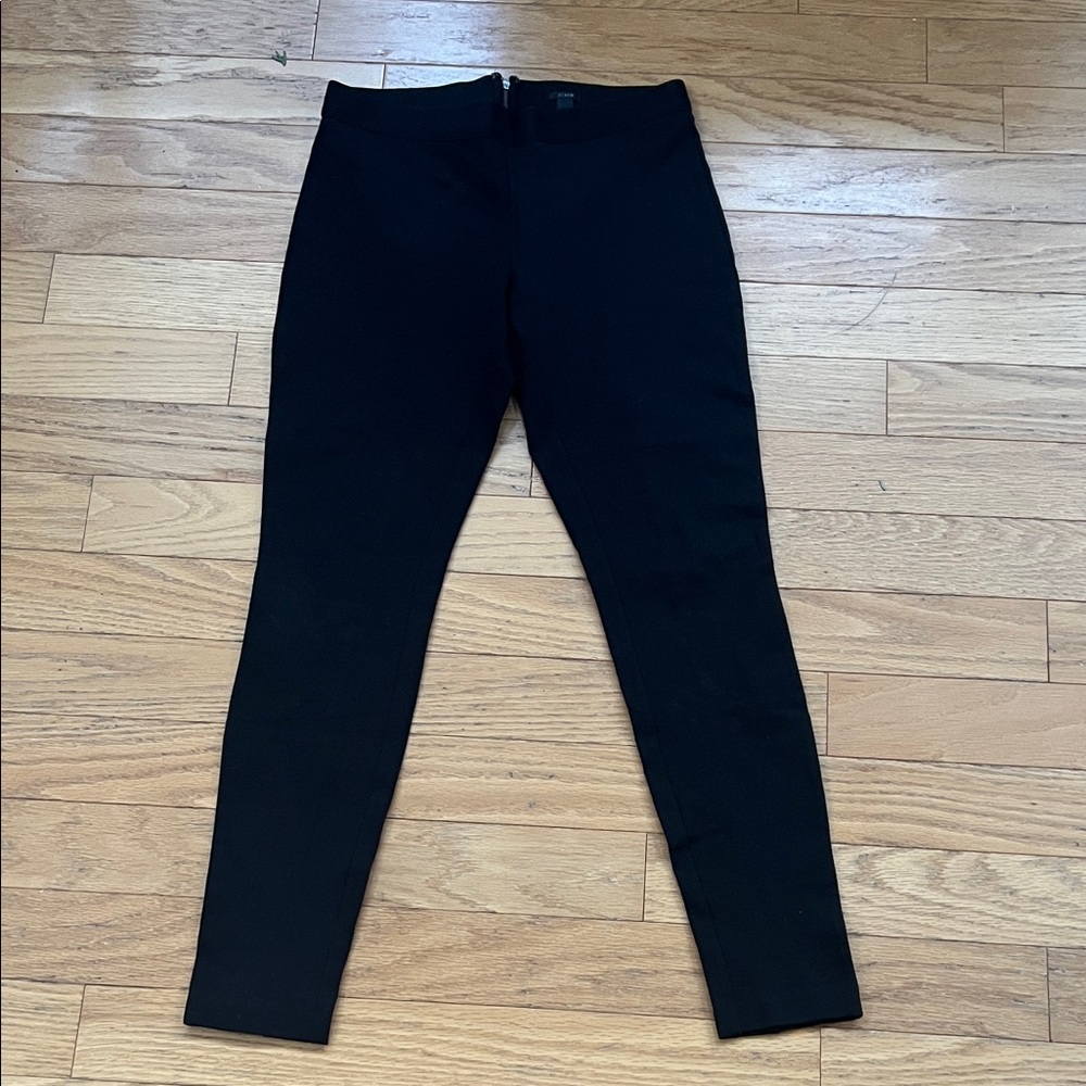 J. Crew Black Pixie Pant Tailored Ultra Flattering  Slim Stretch Trousers